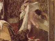 Edgar Degas woman after bath oil painting picture wholesale